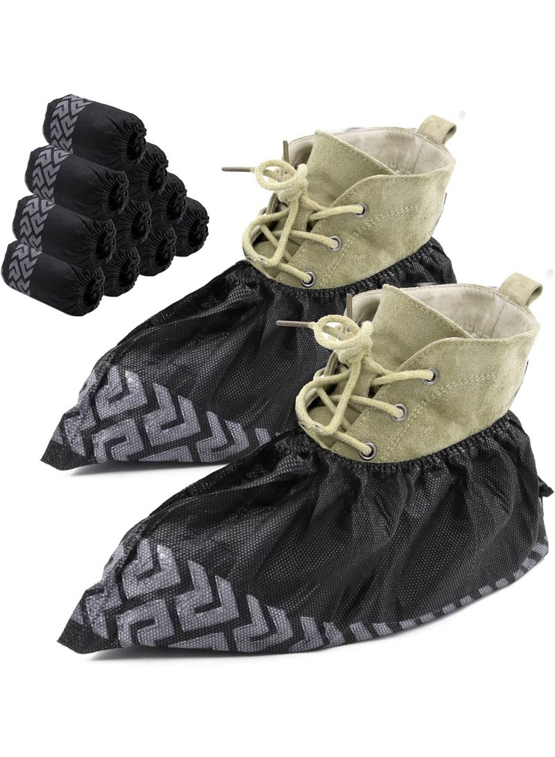 fantasize Professional Shoe Covers - 100 Pack Sleek Disposable Boot and Shoe Booties, One Size Fits Most, Durable, Non Slip - Indoor/Outdoor, Water Resistant Indoor Use Premium Durable Booties - Image 1